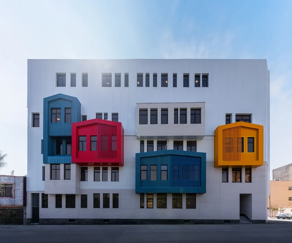 عکاسی معماری ساختمان مدرسه مشهد
